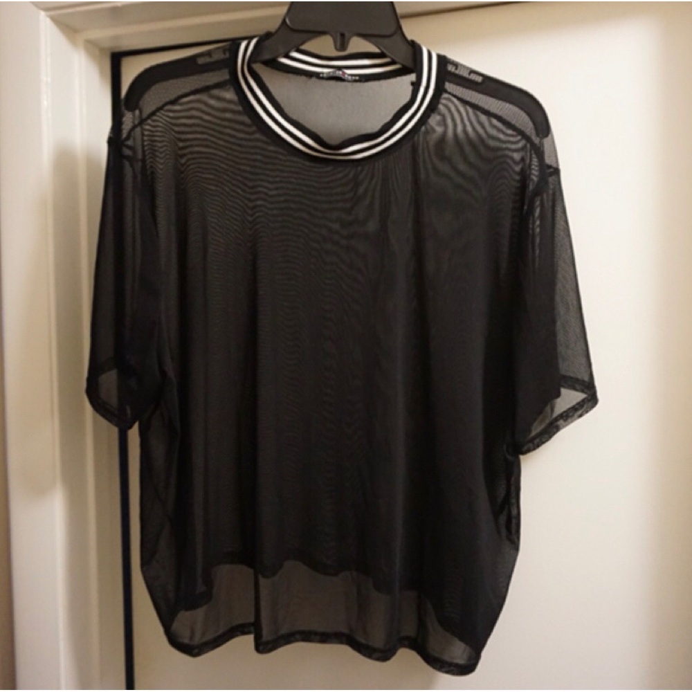 Fashion Nova Plus Size 3X “Trinity” Mesh Crop Top